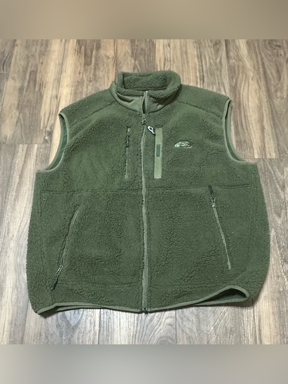 Drake Waterfowl Men’s Sherpa Fleece Layering Best Olive Green M Full Zip